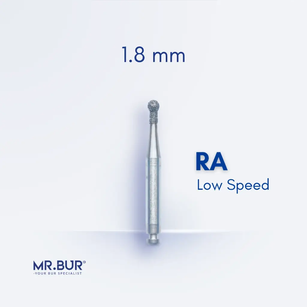 RA DIAMONDS BUR ROUND WITH COLLAR