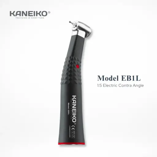 [MODEL EB1L] KANEIKO 1:5 SPEED INCREASING ELECTRICAL CONTRA ANGLE HANDPIECE WITH FIBER OPTIC